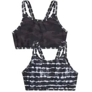 Athleta Girl • Reversible Camo Tie Dye Bikini Top • Size M/8-10